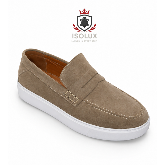 Isolux Riviera – Mocassin Premium en Daim