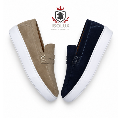 Isolux Riviera – Mocassin Premium en Daim